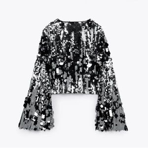 ZARA Special Edition Sequin Crop Top
